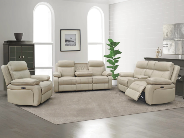 543 – POWER RECLINER SET ( REAL LEATHER )