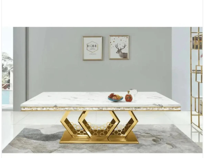 431 – MARBLE DINING TABLE